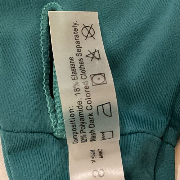 Zaful High Cut Bralette Bikini in Peacock Blue - Picture 5 of 8